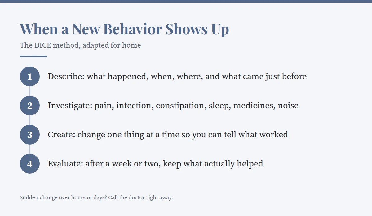 Summary card: When a New Behavior Shows Up
